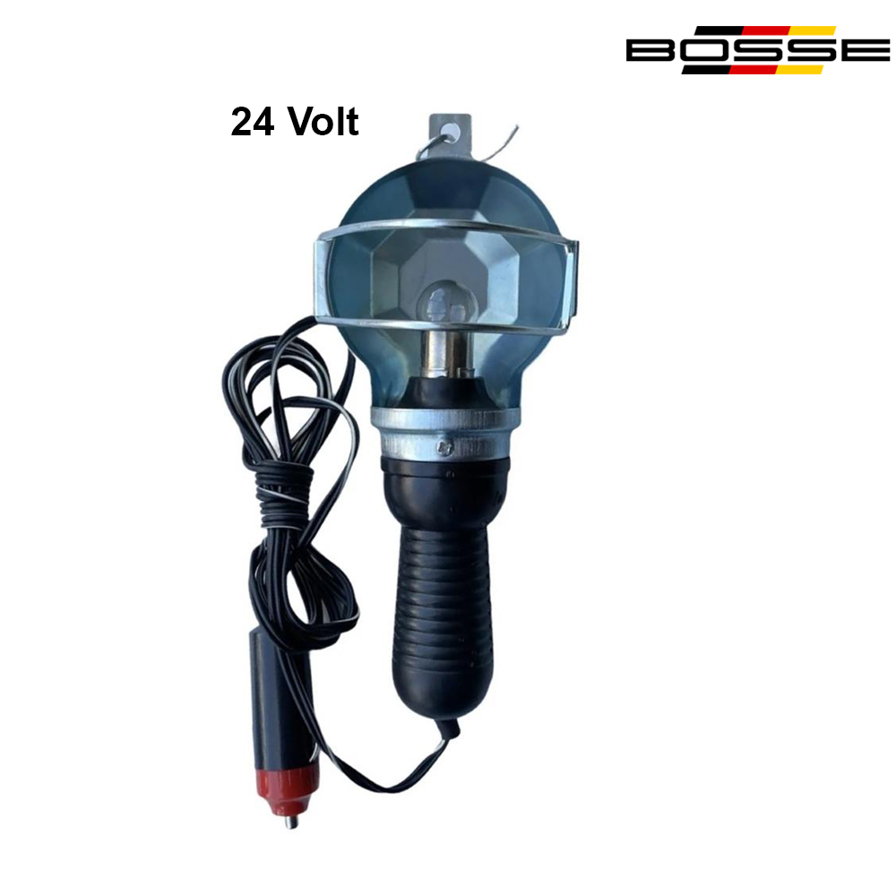 Kamyon Minibüs Seyyar Lamba 24 Volt Metal Kafesli Askılı