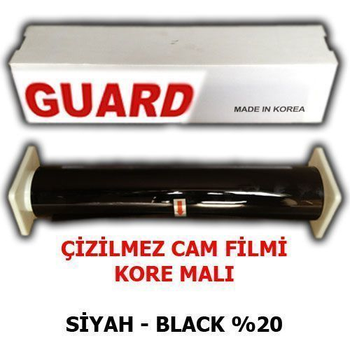 Cam Filmi Çizilmez %20 Siyah ( Black ) 50cm * 60m Guard