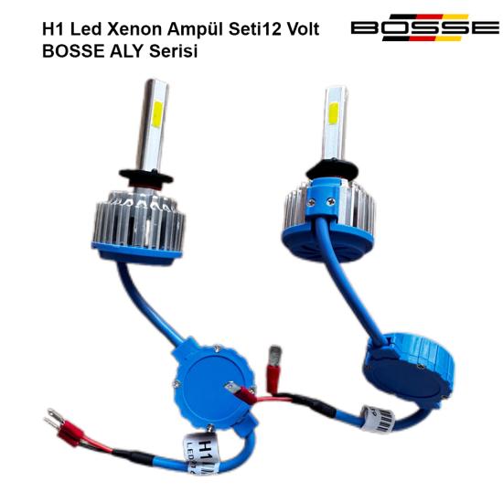 H1 Led Xenon Far Ampül Set Şimşek Etkili BOSSE ALY Serisi 12 Volt