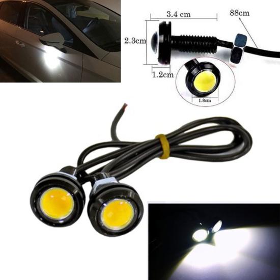 Kartal Gözü Oto Ayna altı Cob Led 22mm  2li 12 Volt